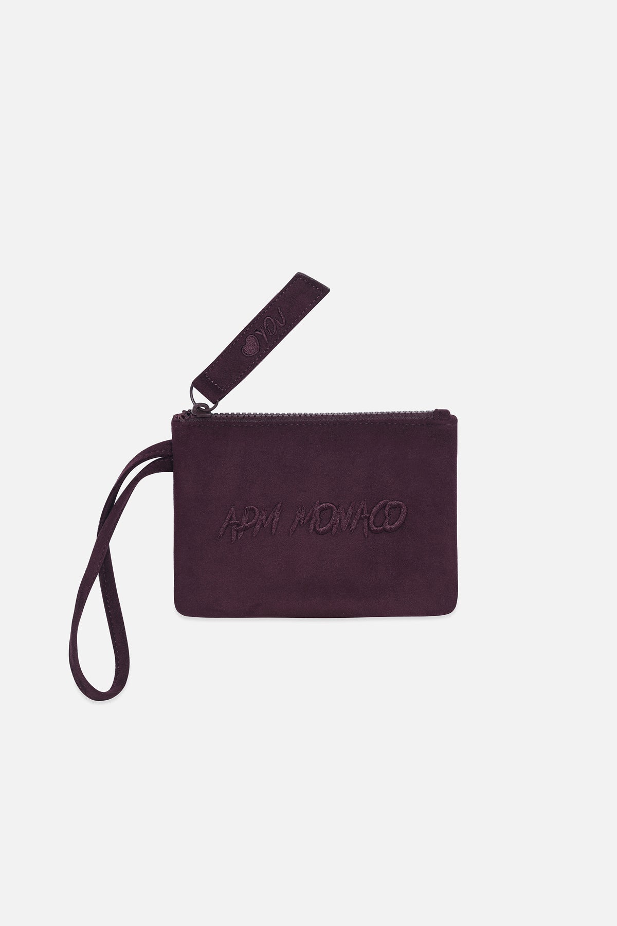 Pochette APM Monaco bordeaux, une allure douce et signature au quotidien.