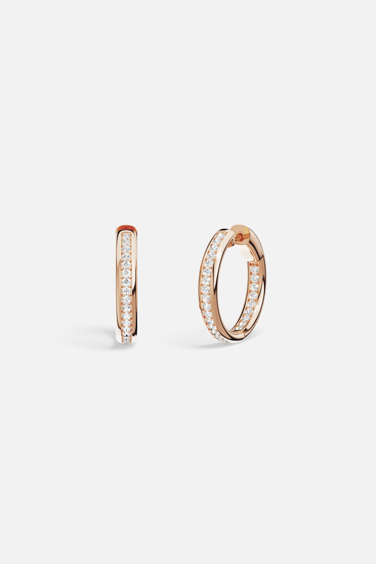 Créoles APM Monaco aux teintes rosées, une élégance lumineuse et intemporelle.