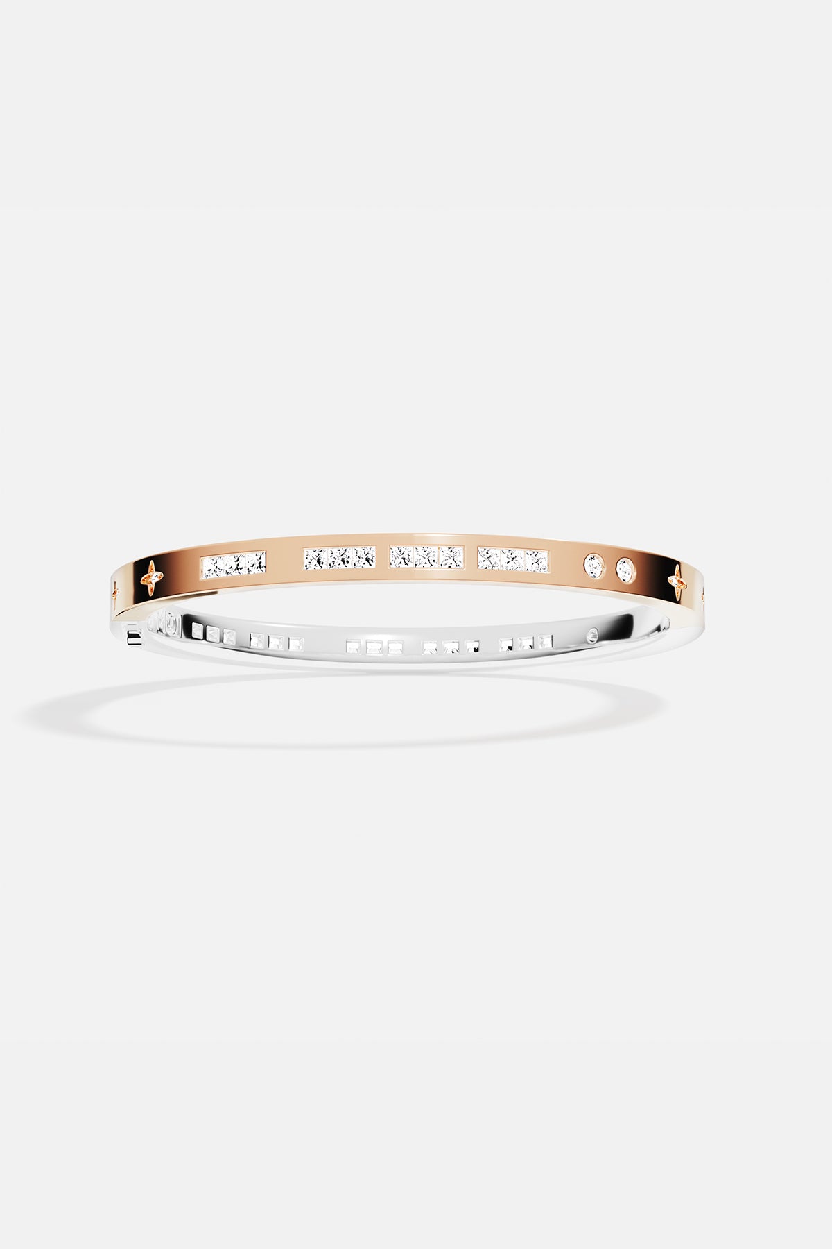 Bracelet Morse APM, éclat rosé et scintillant, pour une allure résolument moderne.