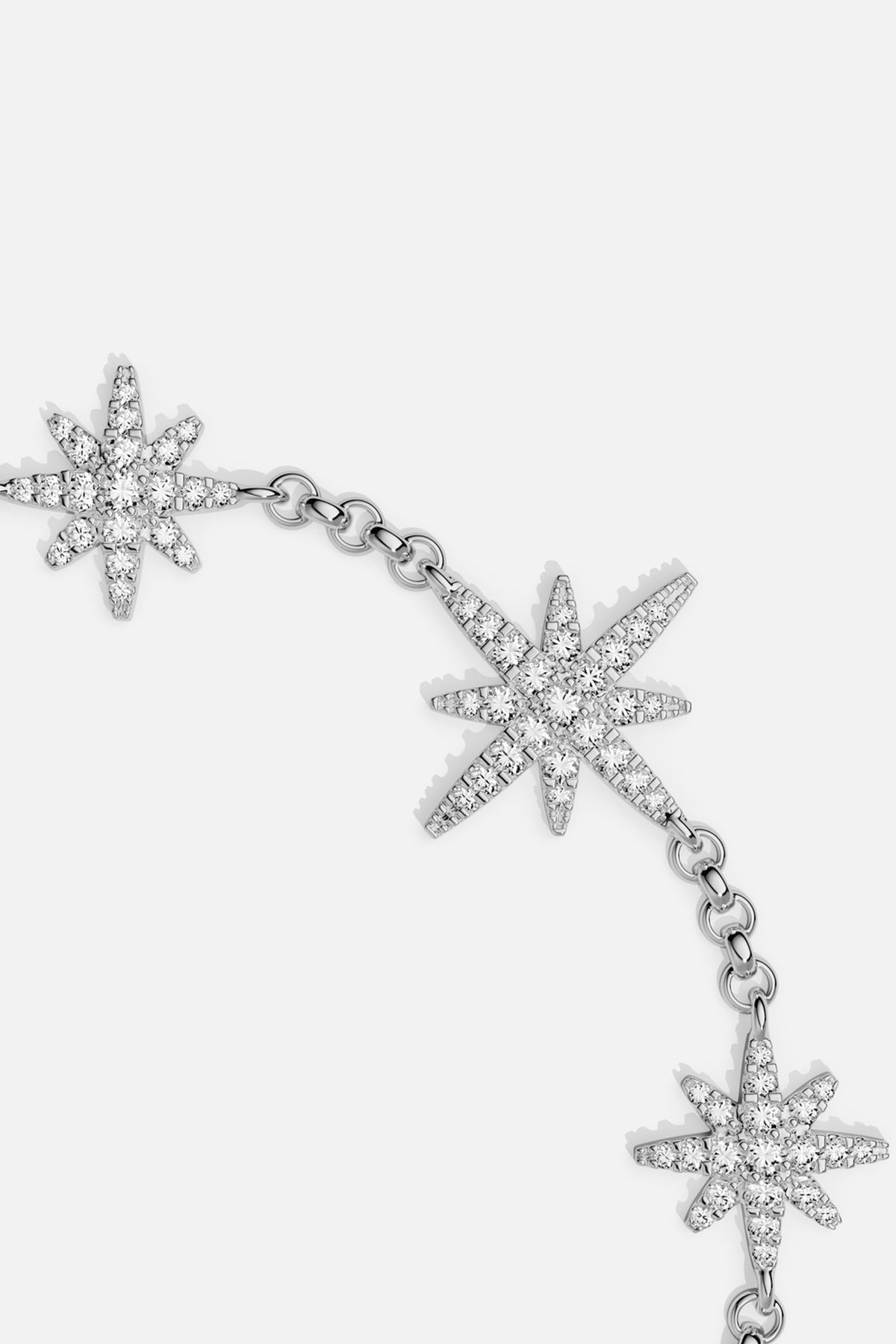 Bracelet APM étoilé, une constellation scintillante au poignet, éclat rhodium finish.