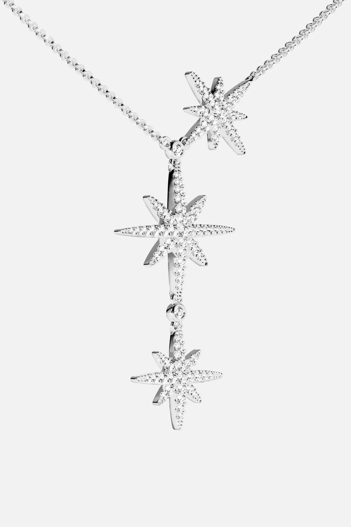 Collier Météorites APM Monaco, une cascade d'étoiles scintillantes pour une allure céleste.