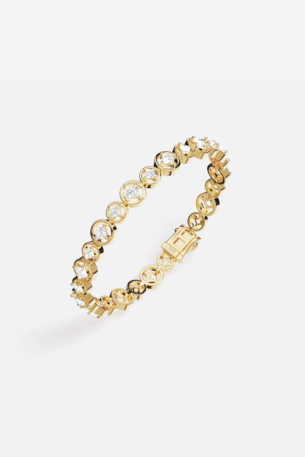 Bracelet APM aux cercles lumineux, une élégance dorée pleine de délicatesse.