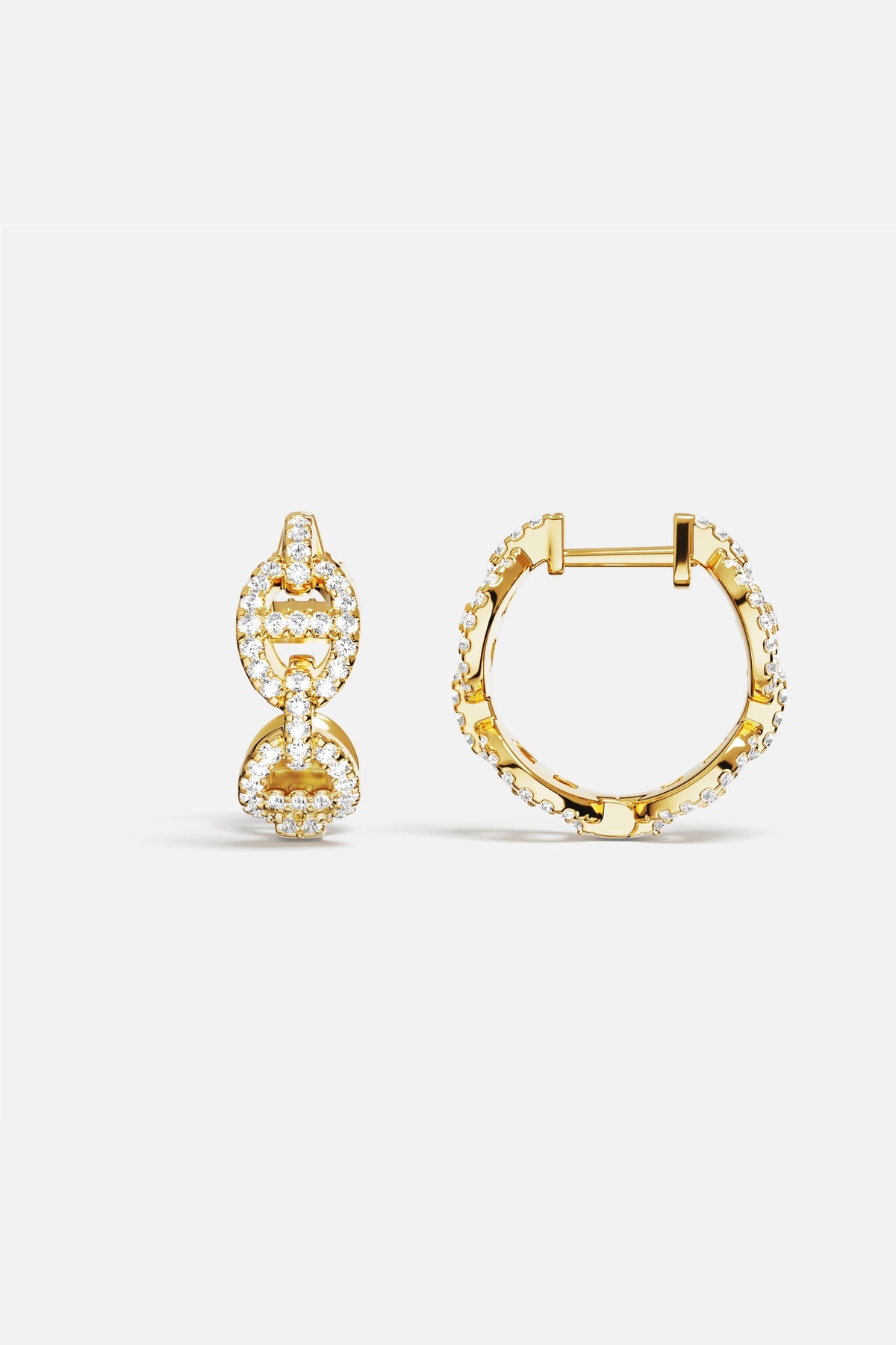 Créoles Morse APM, éclat doré et allure contemporaine pour un chic intemporel.