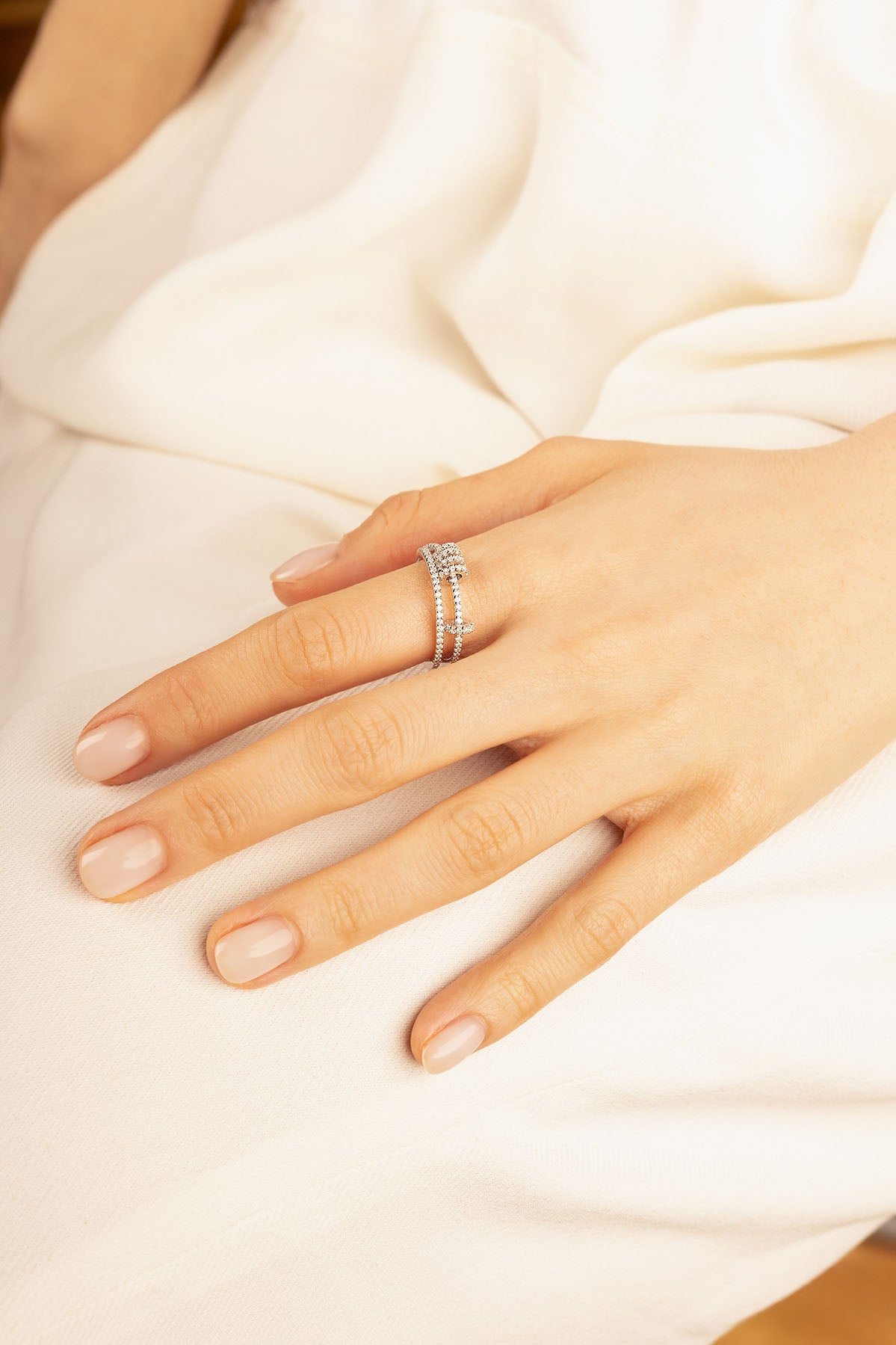 Bague Double avec Anneaux - APM Monaco