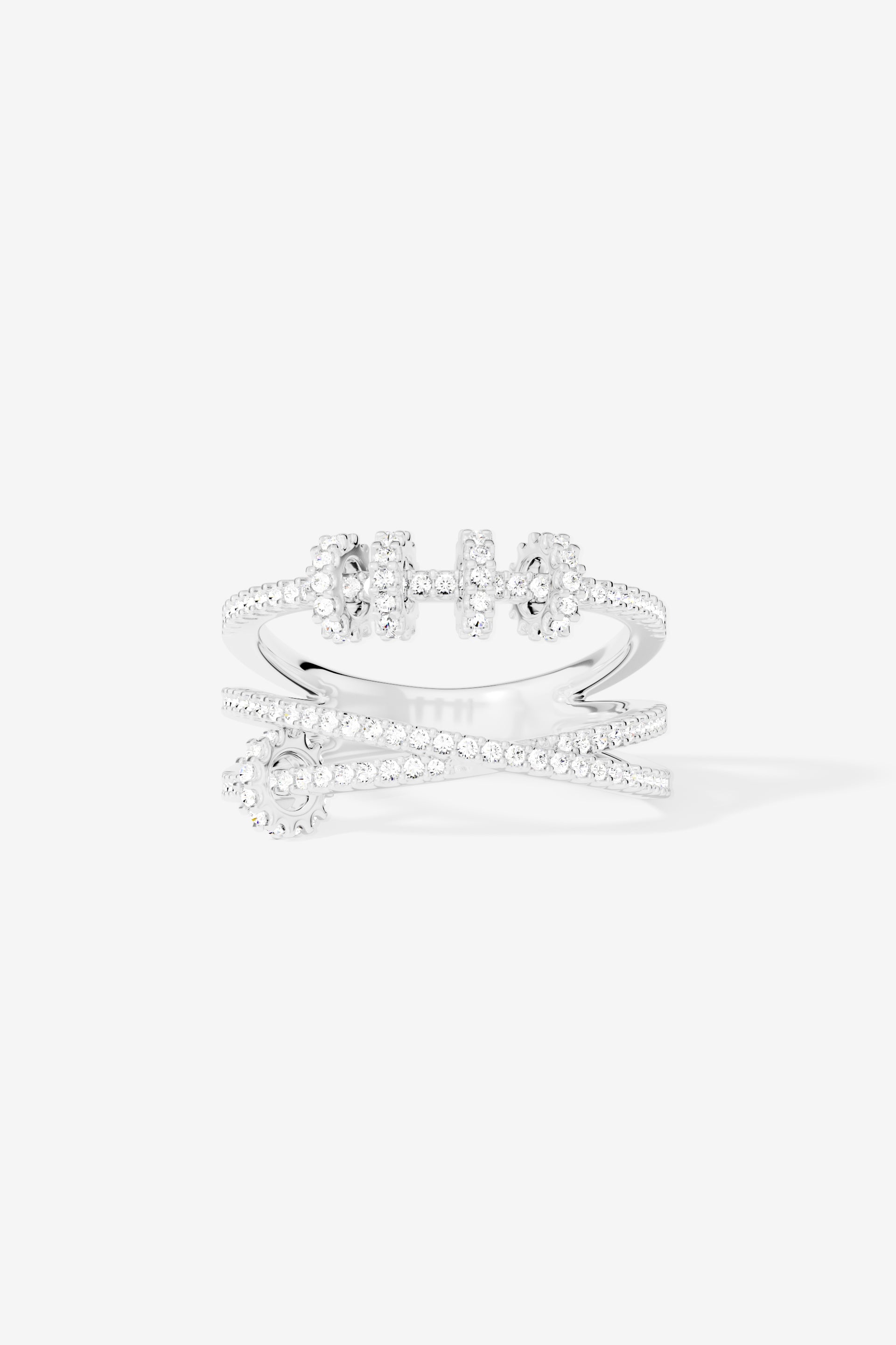APM Monaco Bague Triple avec Anneaux en Argent
