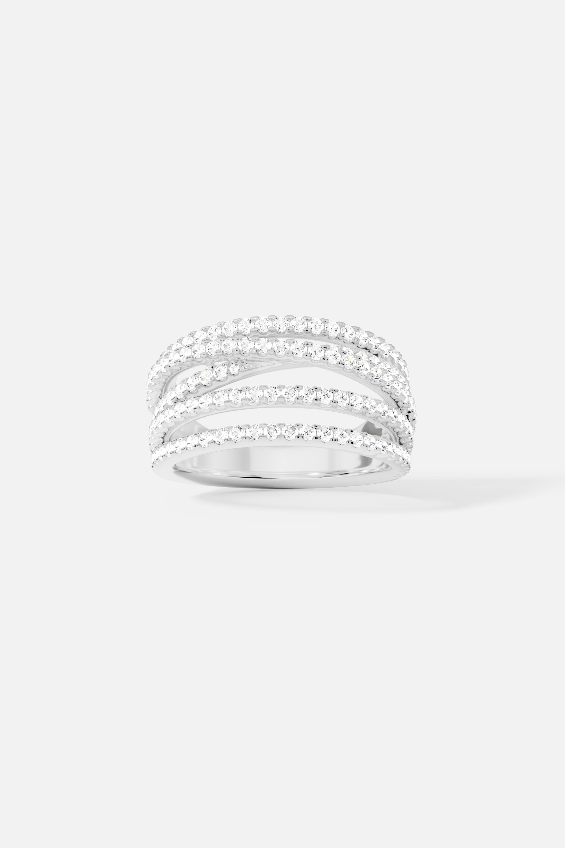 APM Monaco Bague 5 Anneaux en Argent