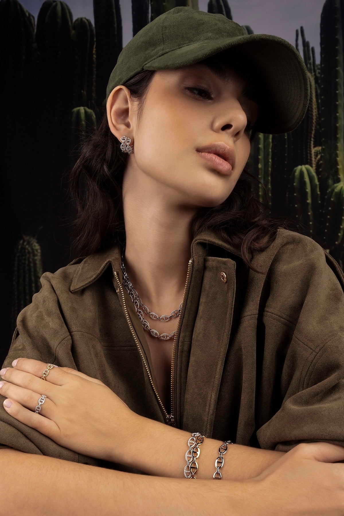 APM Monaco Bague Maille Marine en Argent