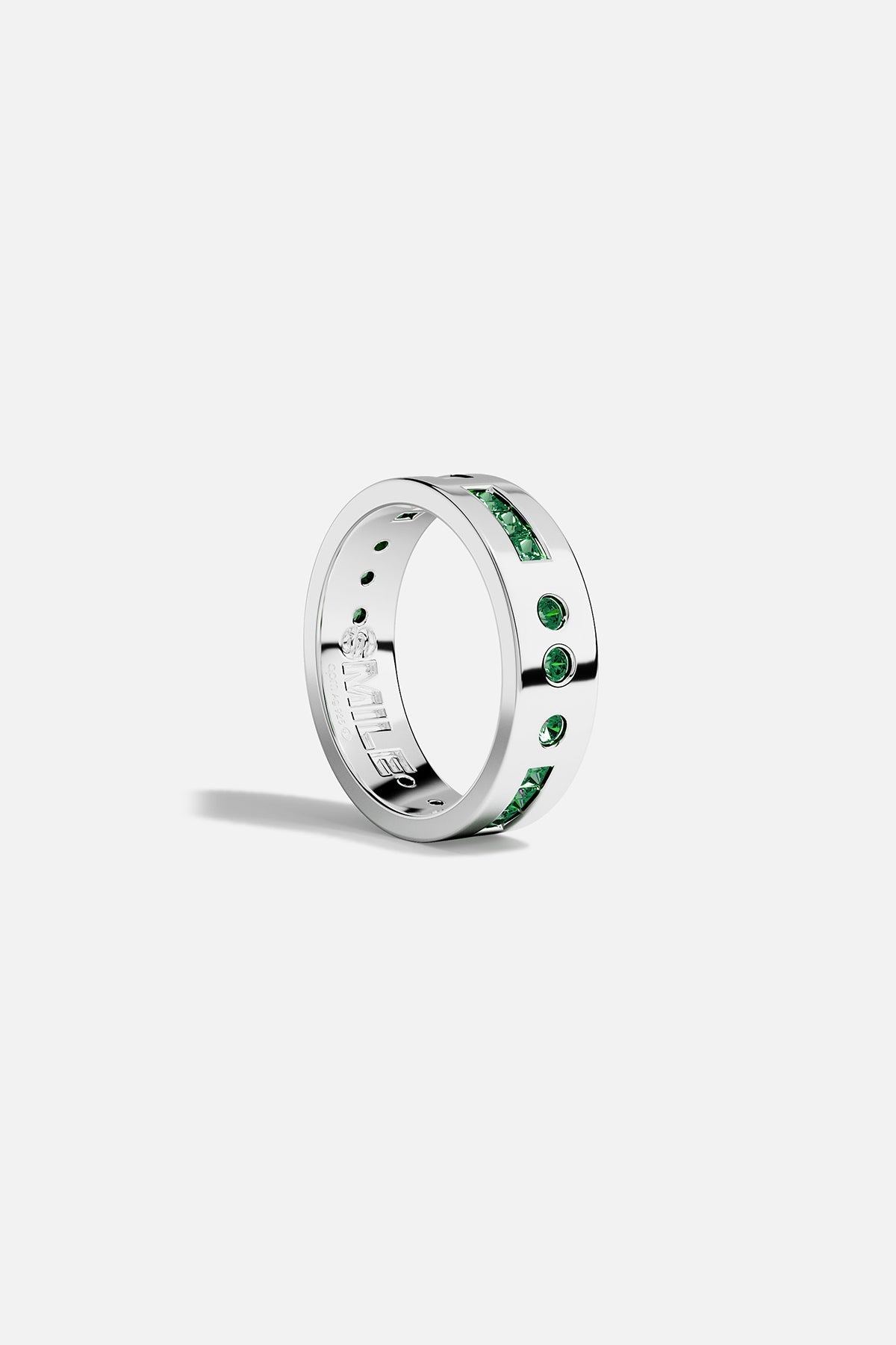 APM Monaco Bague Morse Code Smile en Argent