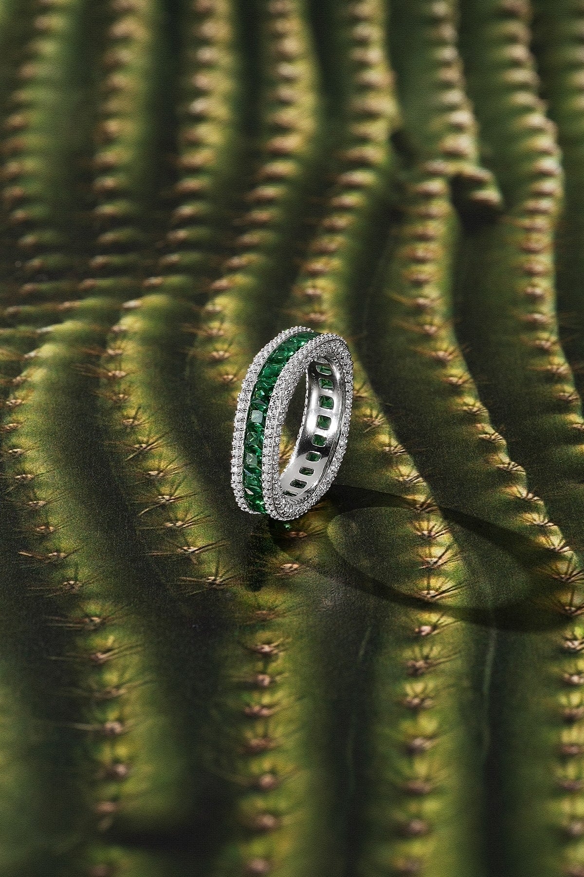 APM Monaco Bague Pavé en Argent