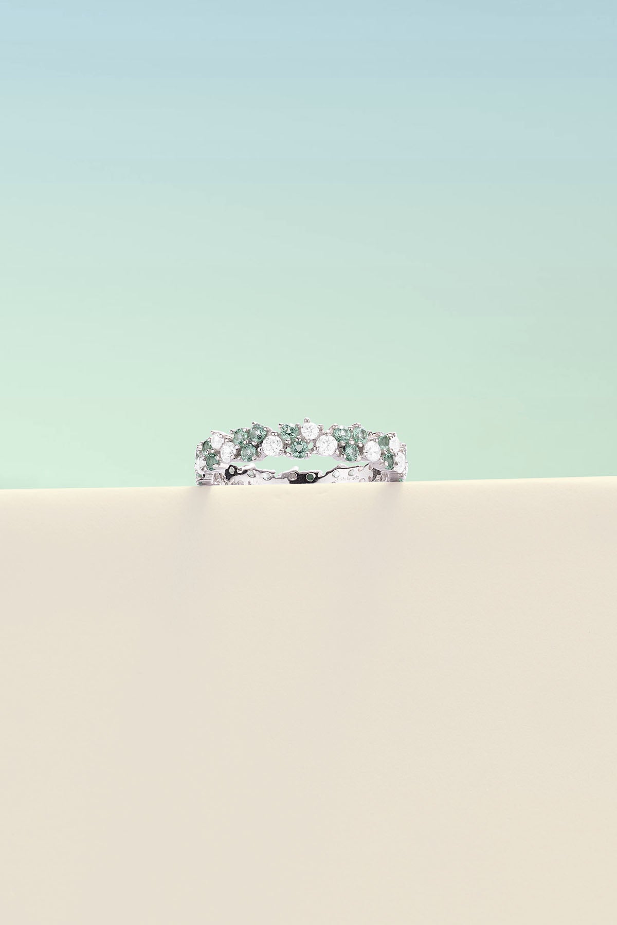 Bague Goutte Vert Pastel - APM Monaco
