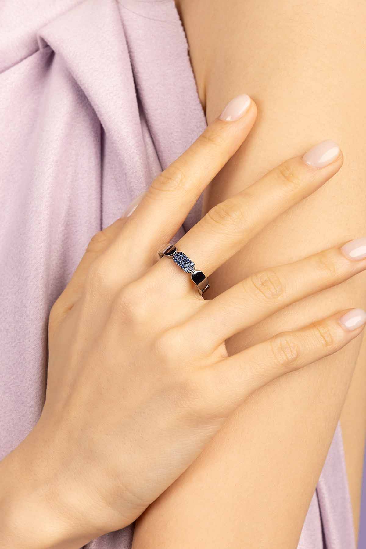 APM Monaco Bague Pavé en Argent