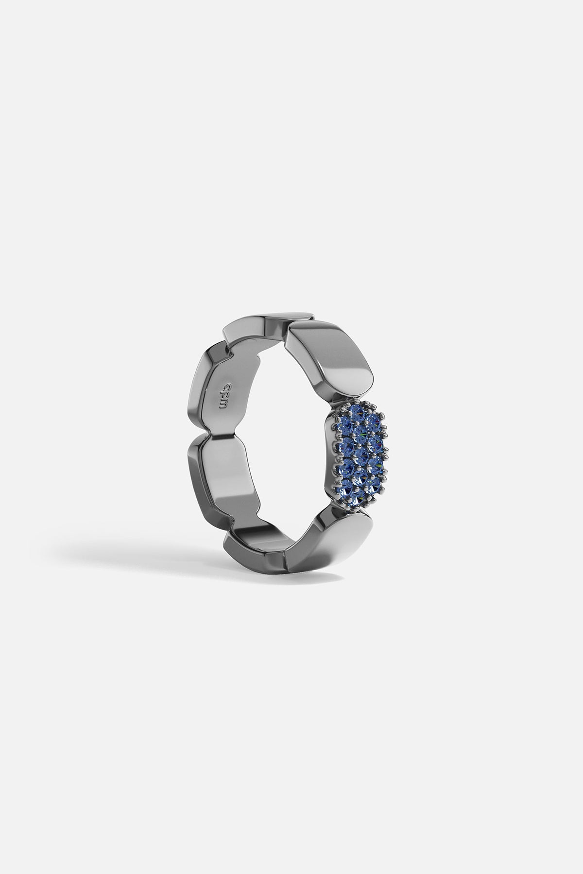 APM Monaco Bague Pavé en Argent