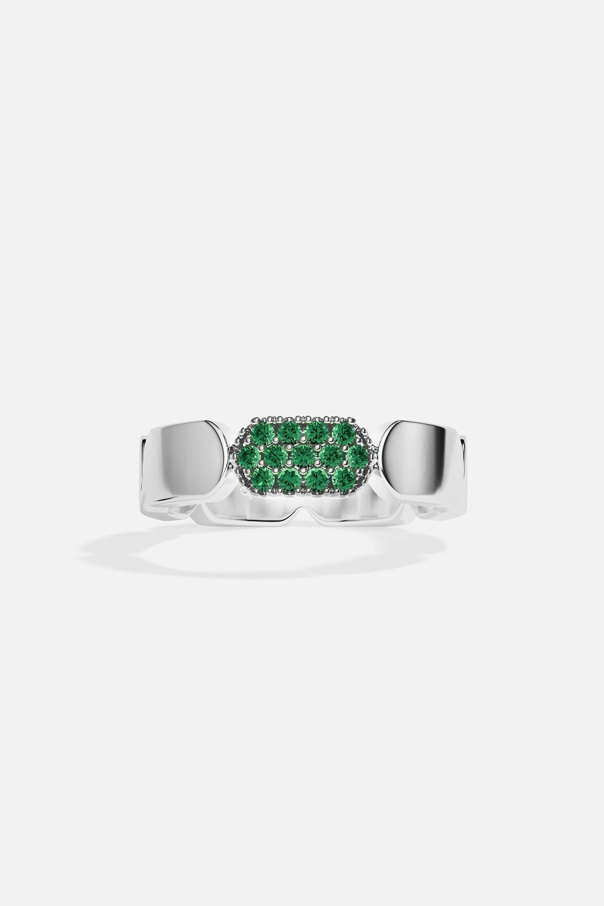 APM Monaco Bague Pavé en Argent
