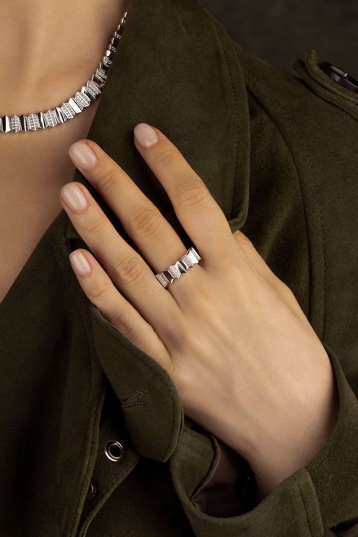 APM Monaco Bague Up and Down en Argent