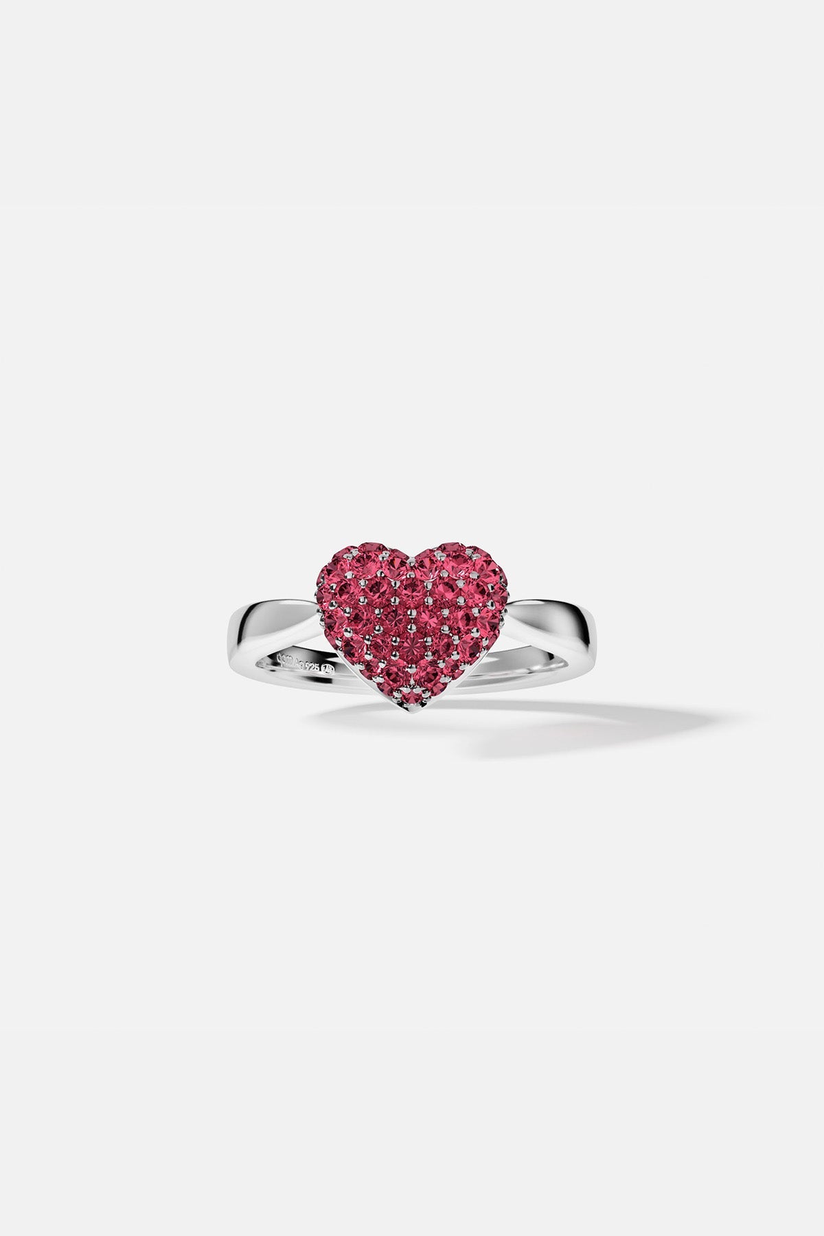 Bague Coeur Fuchsia