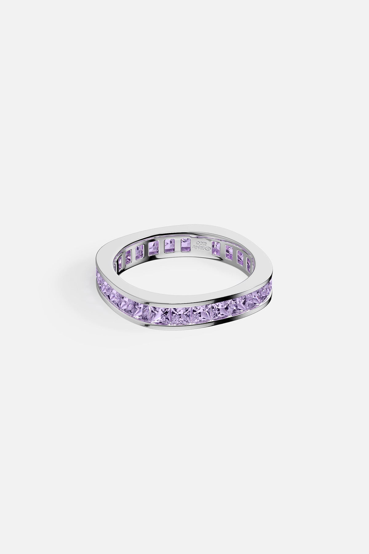 APM Monaco Bague Lumière Pavé Lilas
