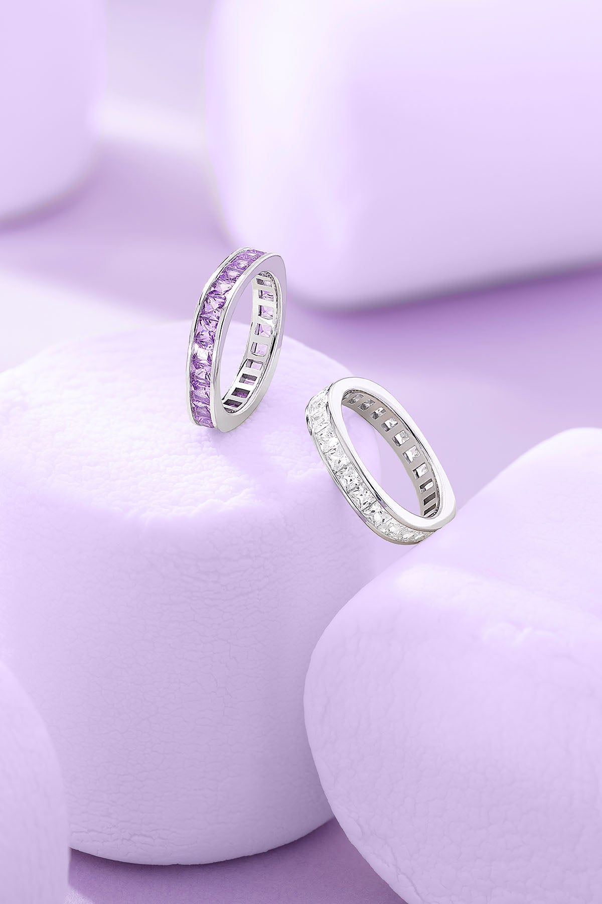 APM Monaco Bague Lumière Pavé