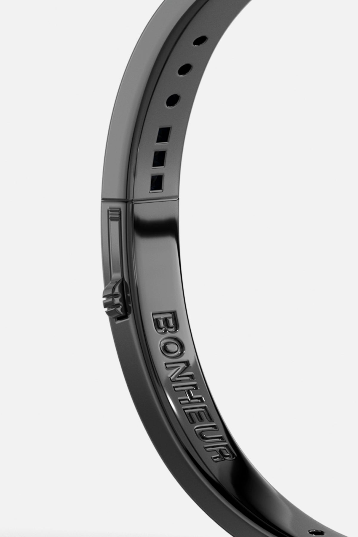 APM Monaco Jonc Code Morse Bonheur en Argent