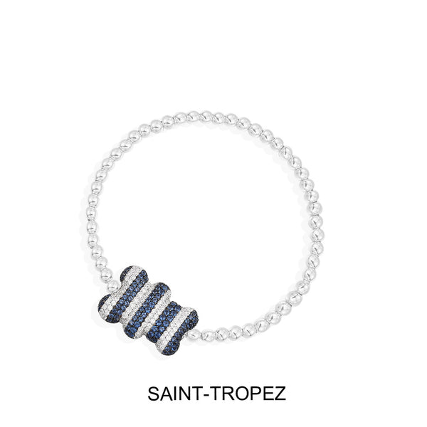 APM Monaco Bracelet Yummy Bear Saint-Tropez en Argent