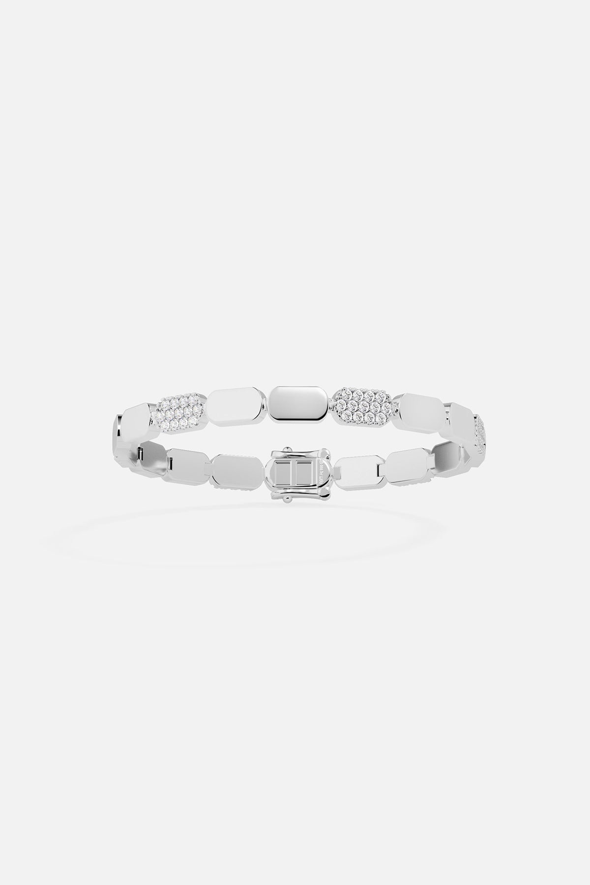 APM Monaco Bracelet Argent Pavé en Argent