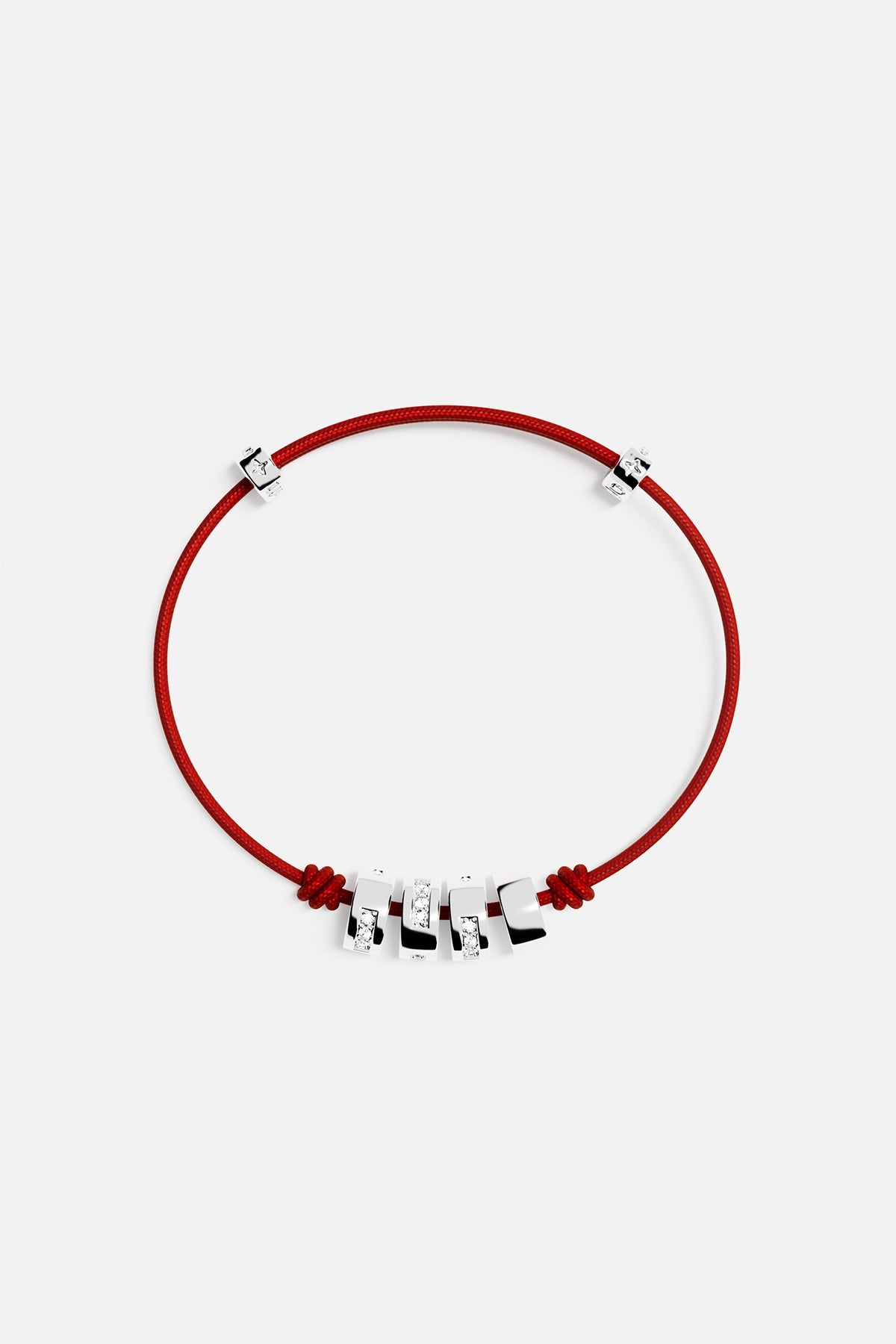 APM Monaco Bracelet Ajustable Code Morse LOVE en Argent