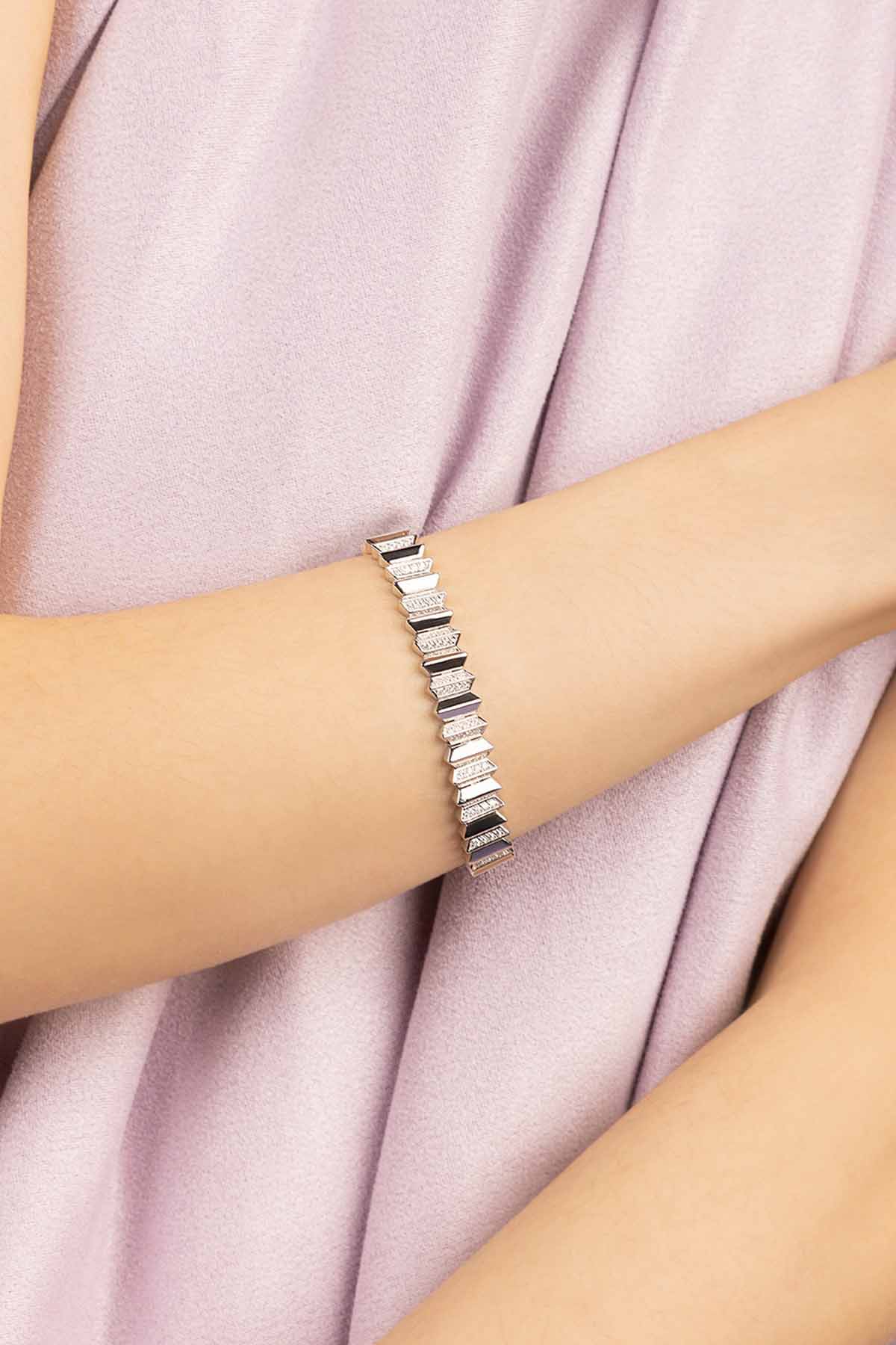 APM Monaco Bracelet Up and Down en Argent