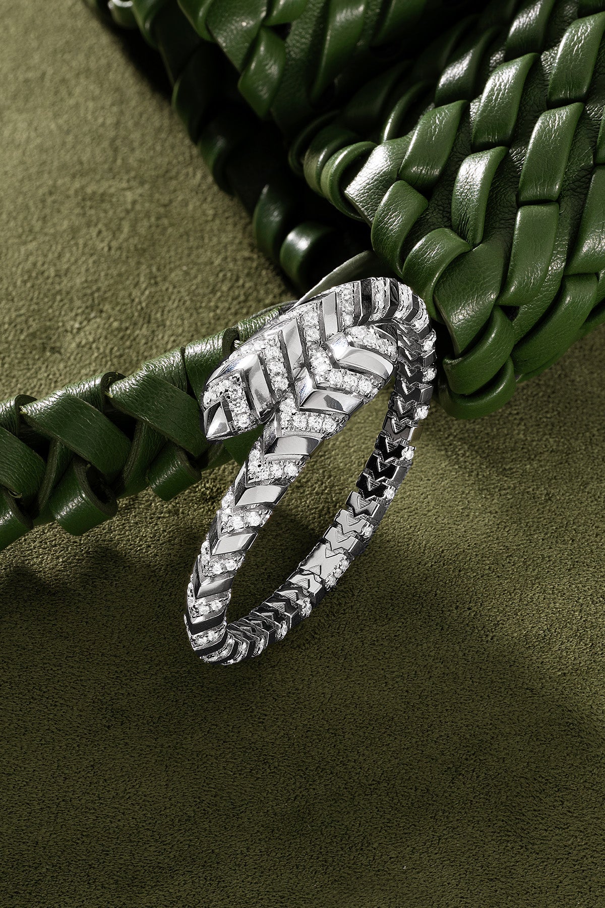 APM Monaco Jonc Wrap Kaa en Argent