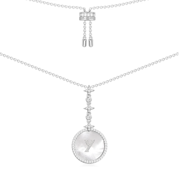APM Monaco Collier Ajustable Alphabet Eternelle en Argent