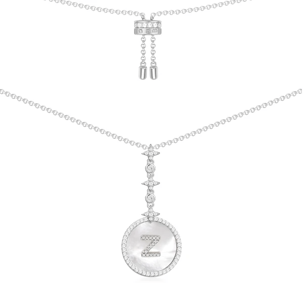 APM Monaco Collier Ajustable Alphabet Eternelle en Argent