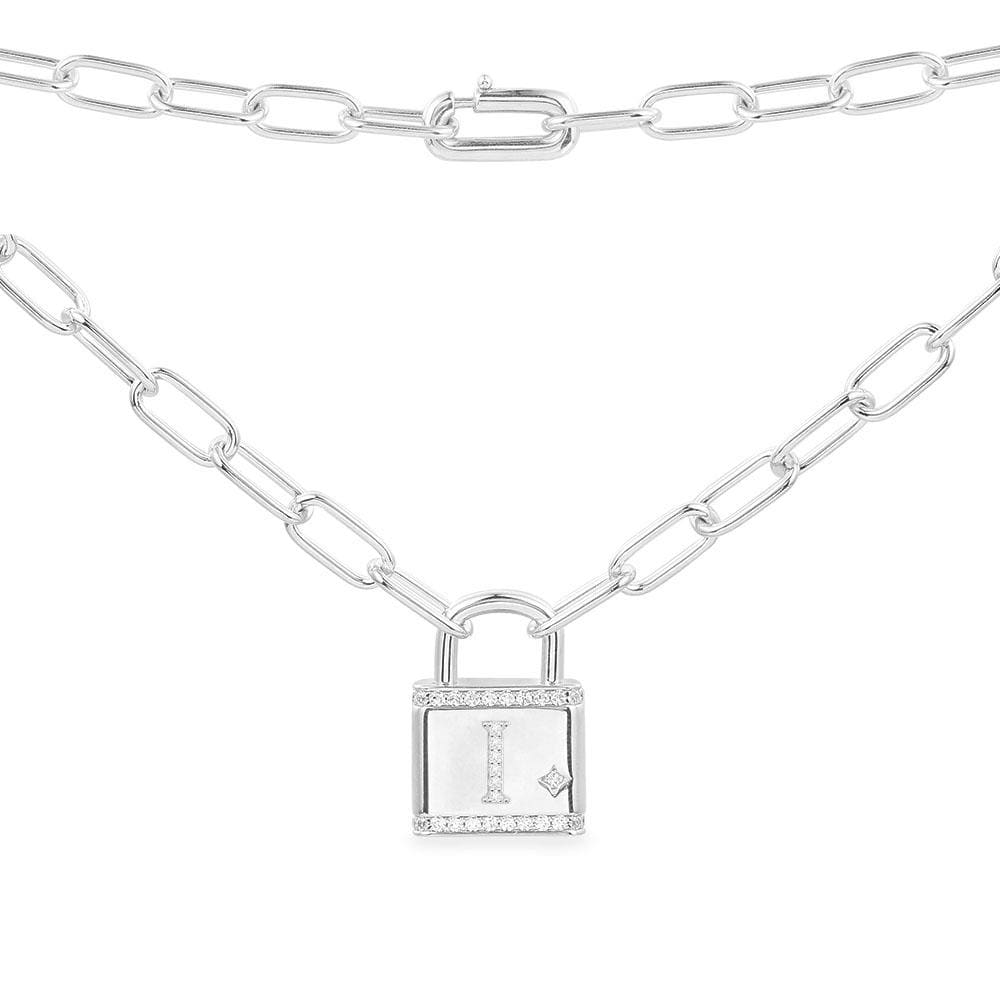 APM Monaco Collier Cadenas Alphabet en Argent