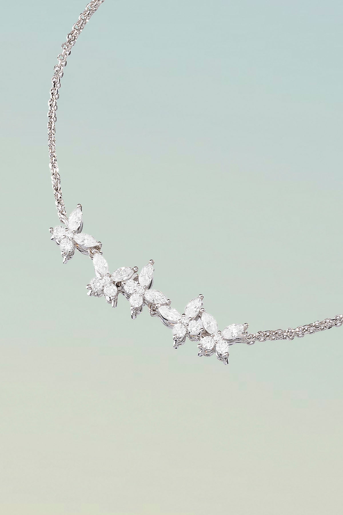 Collier Ajustable Papillon Double Chaîne - APM Monaco