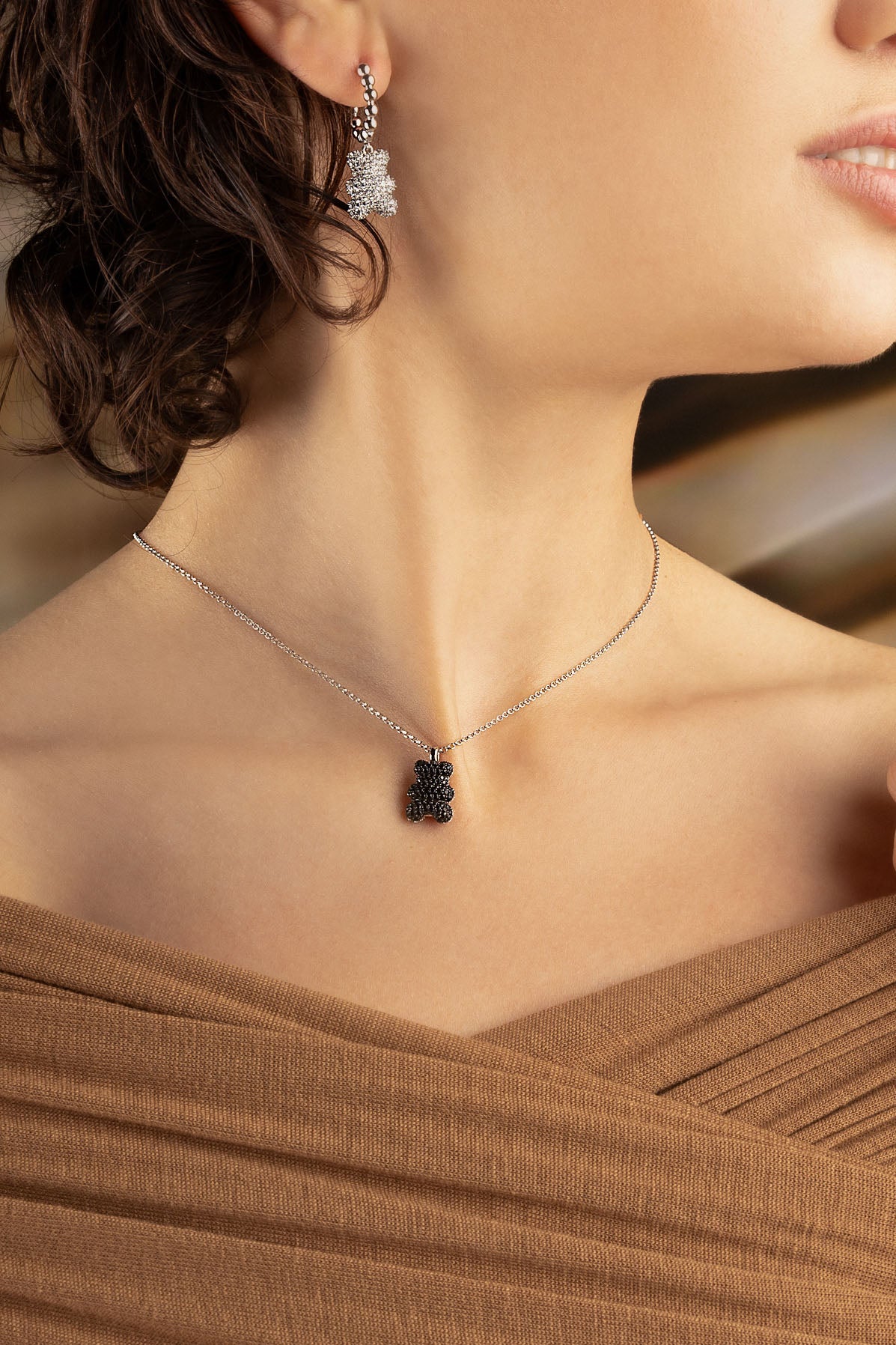 Collier Ajustable Yummy Bear Baby Mood APM Monaco en argent