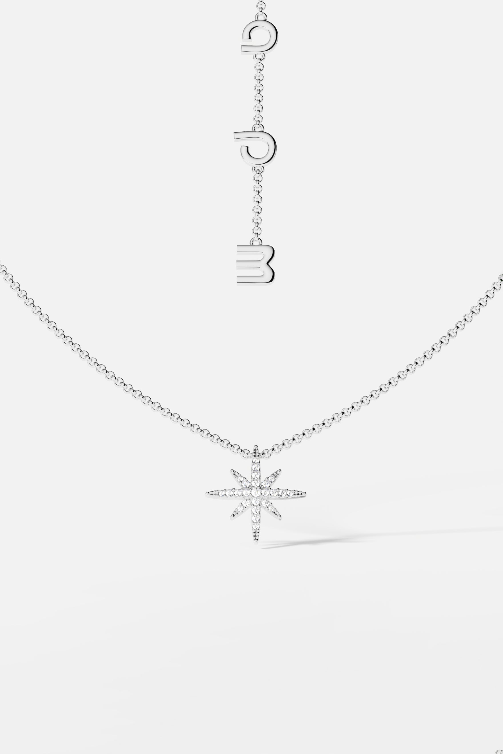 APM Monaco Collier Ajustable Météorites Mini en Argent