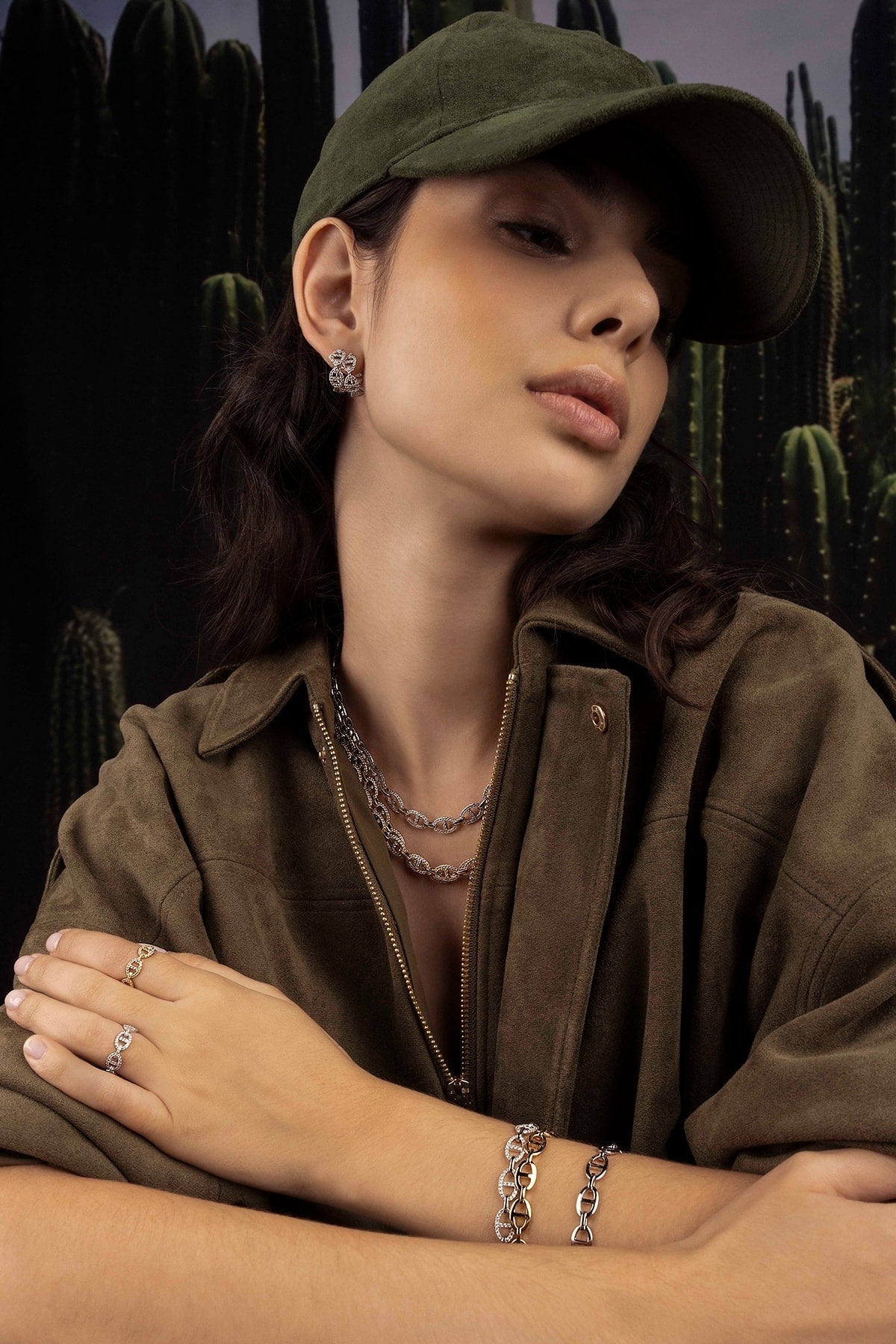 APM Monaco Collier Chaîne Maille Marine en Argent