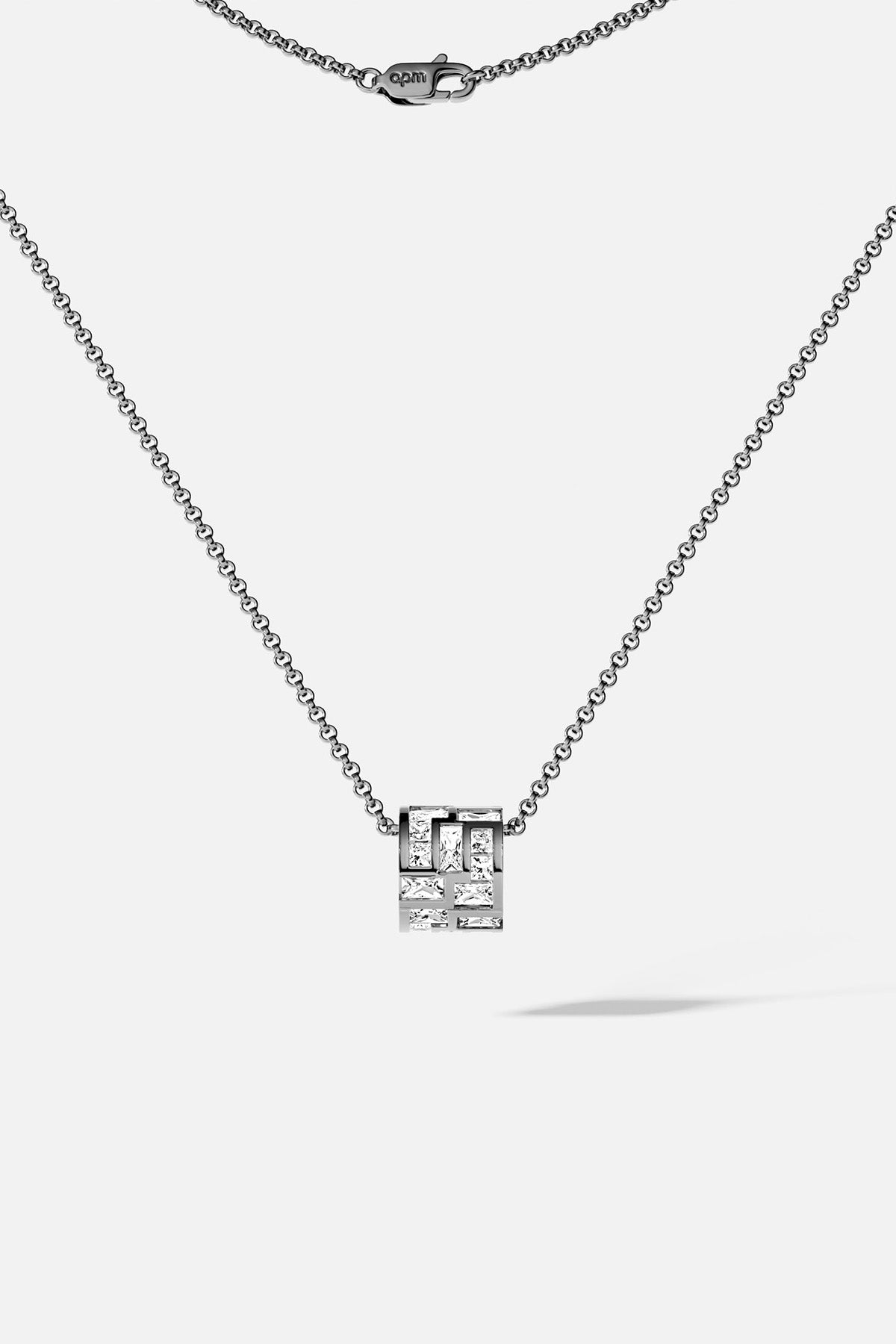 APM MONACO labyrinth adjustable choker in silver