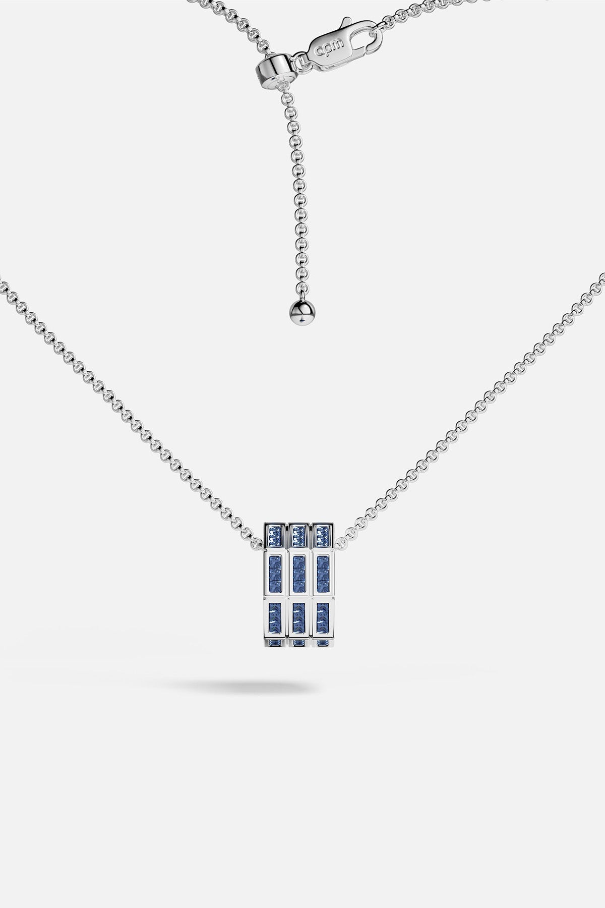 APM Monaco Collier Ajustable Géométrique Bleu