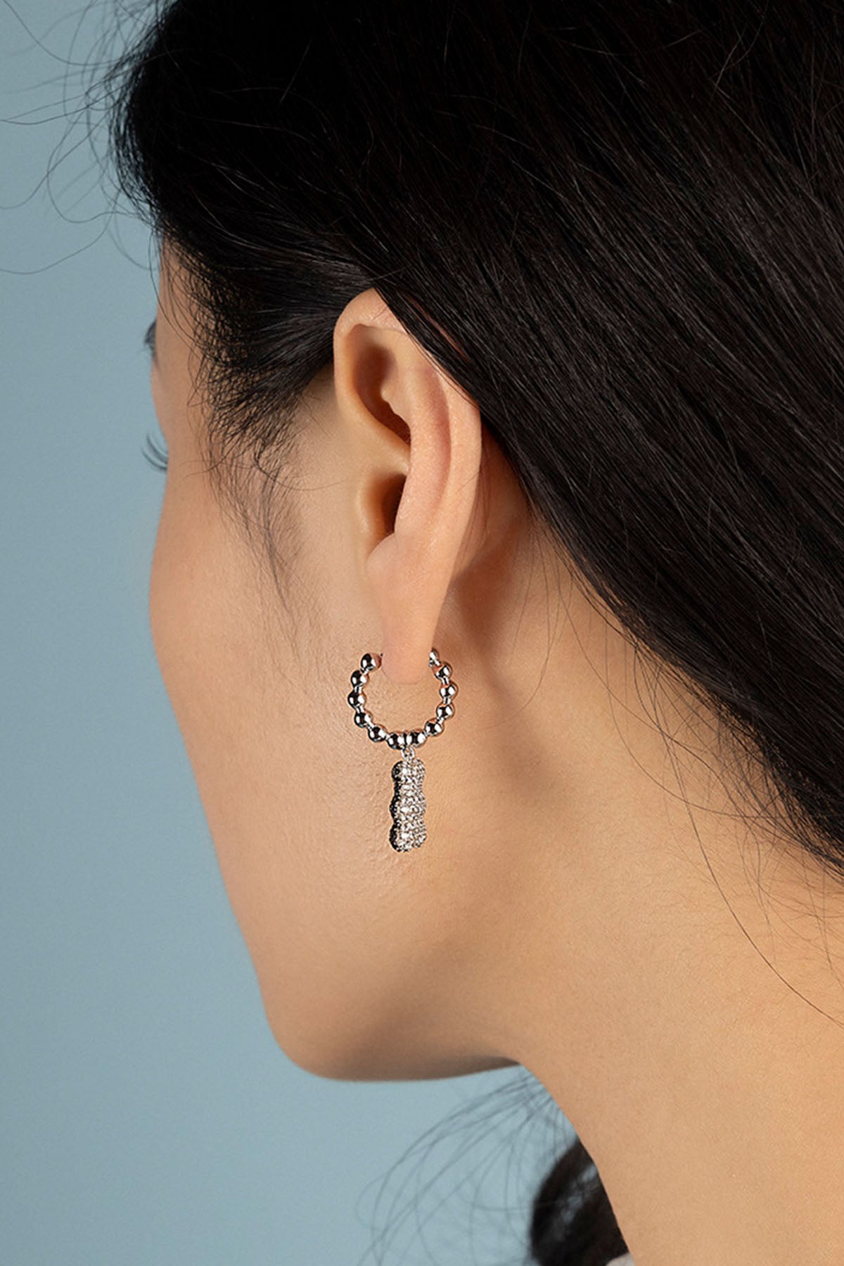 APM Monaco Boucle d'oreilles Yummy Bear Baby Mood en Argent