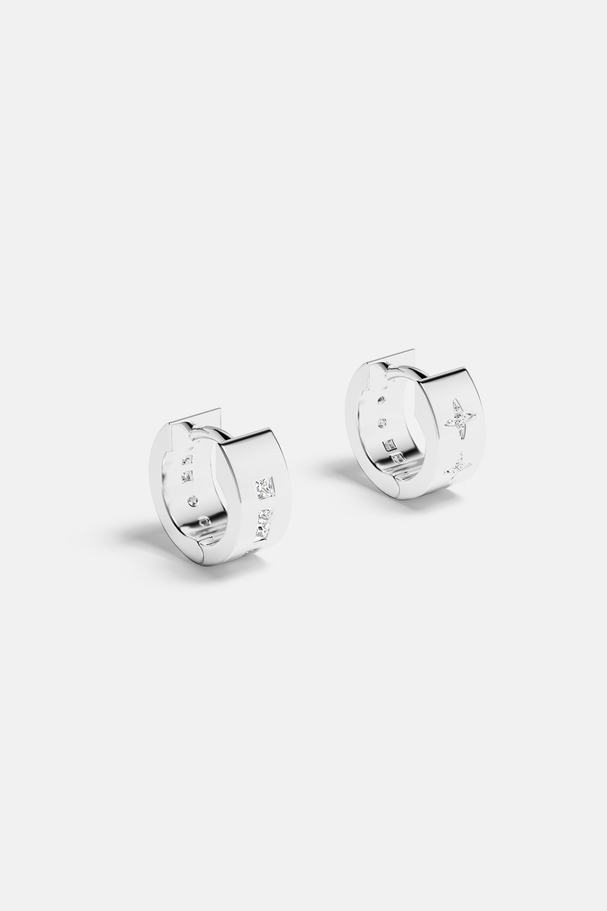 APM Monaco Créoles Code Morse LOVE in Silver