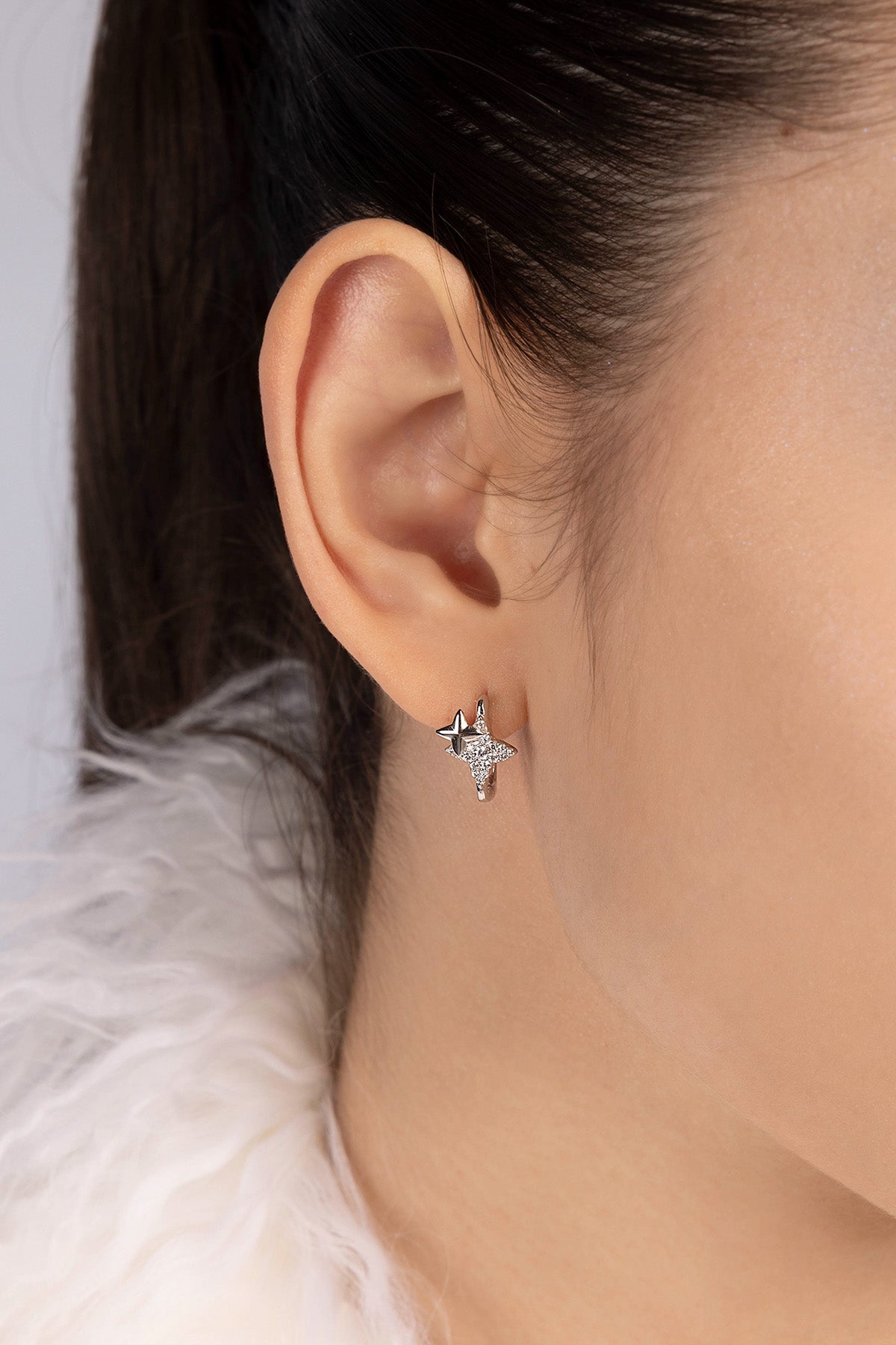 APM Monaco Boucles d'Oreilles Météorites en Argent