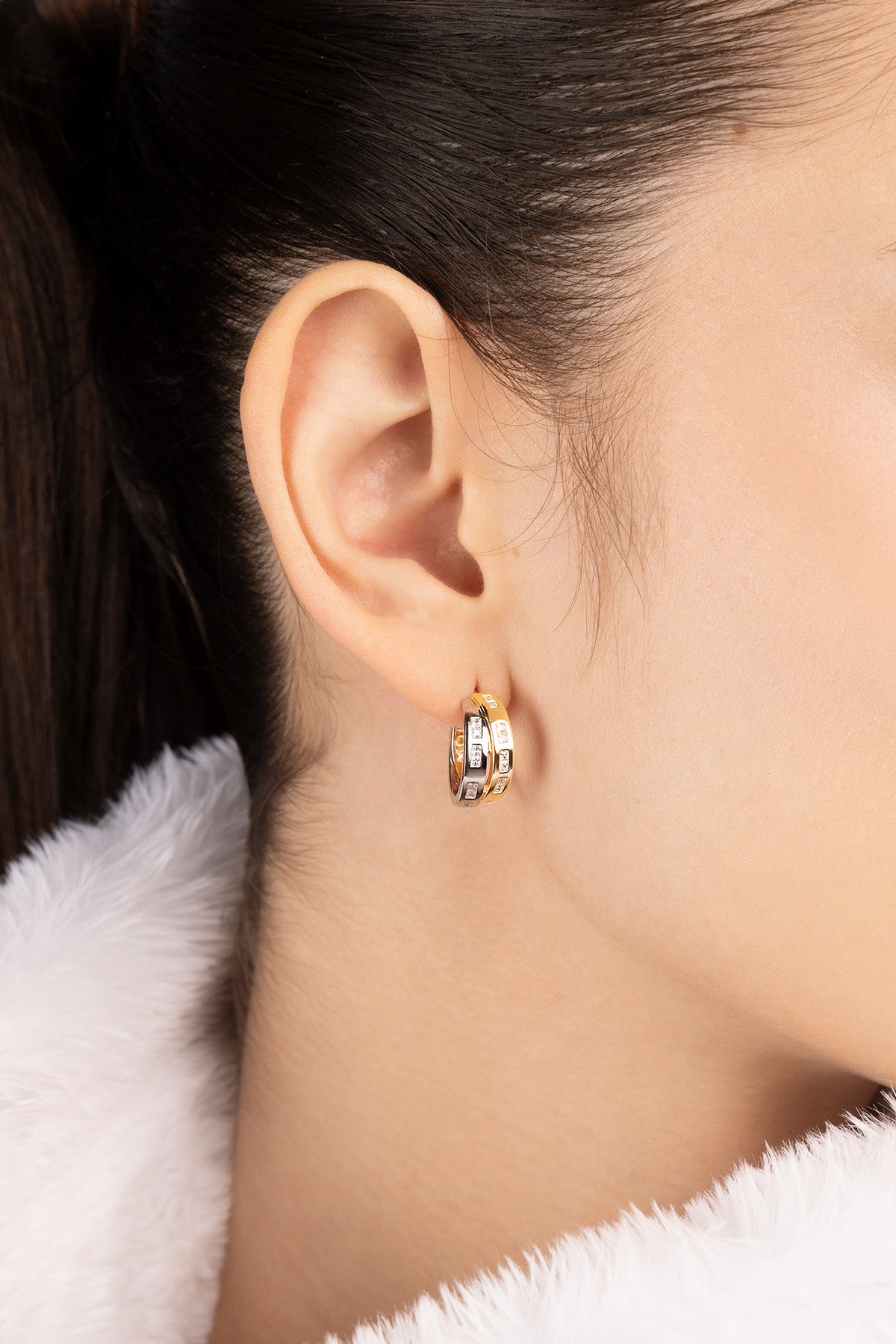 APM Monaco Boucles d'oreilles Code Morse Toi Moi