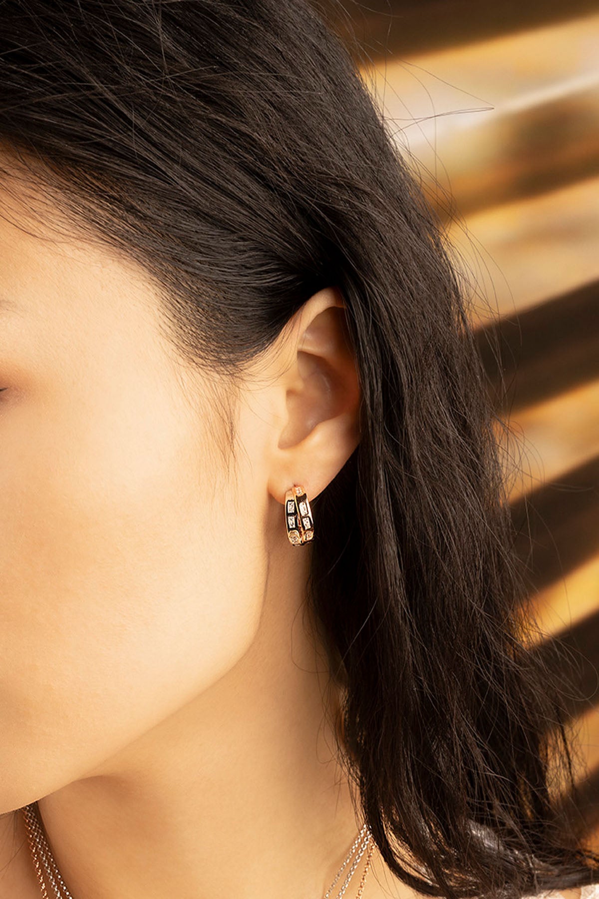 APM Monaco Boucles d'Oreilles Code Morse TOI MOI