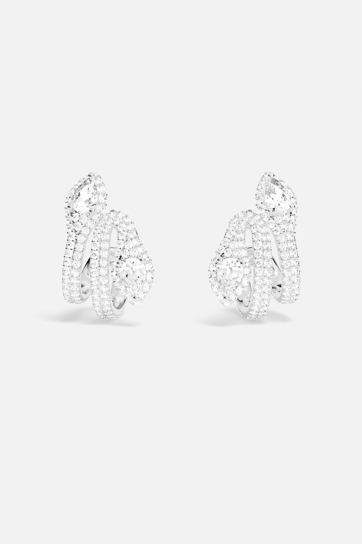 Boucles d'oreilles Kaa Pavé
