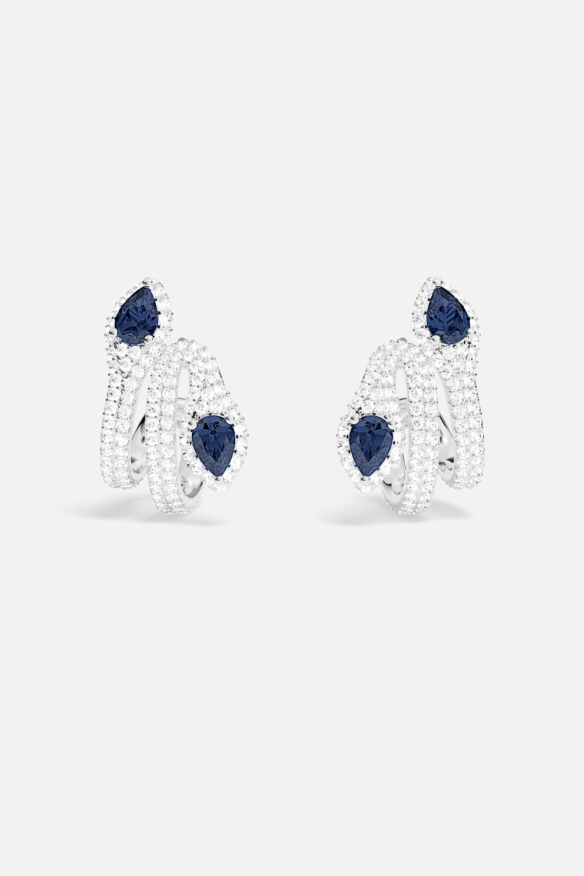 Boucles d'oreilles Kaa Pavé
