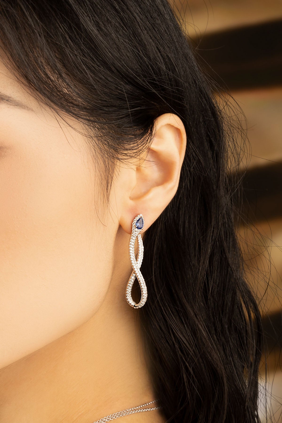 Boucles d'oreilles Kaa Pavé APM Monaco en argent