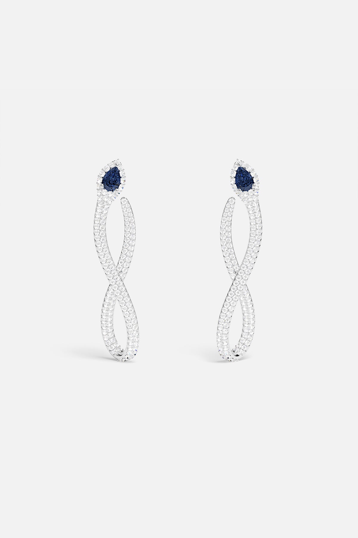 Boucles d'oreilles Kaa Pavé