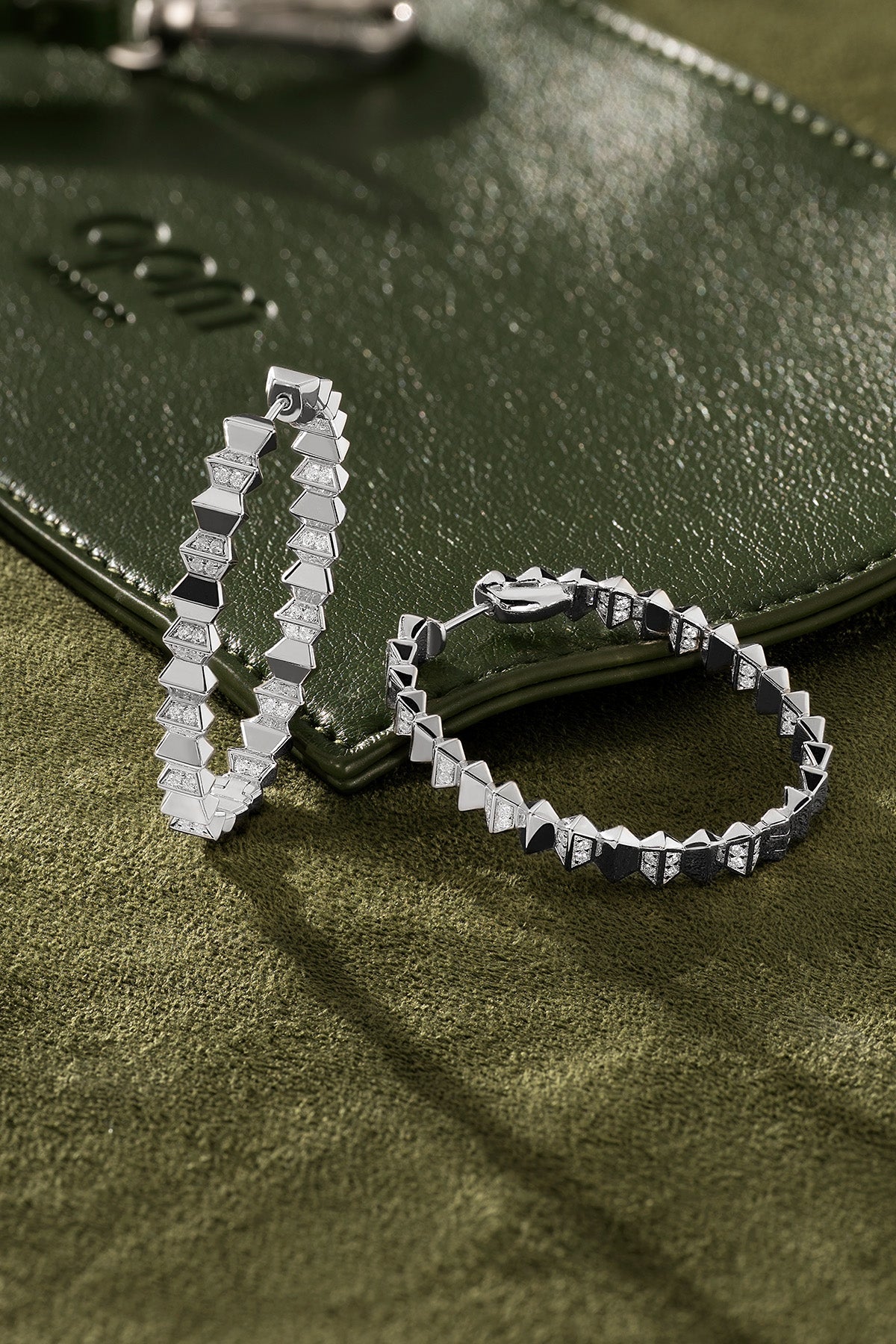 APM Monaco Créoles Up and Down XL en Argent