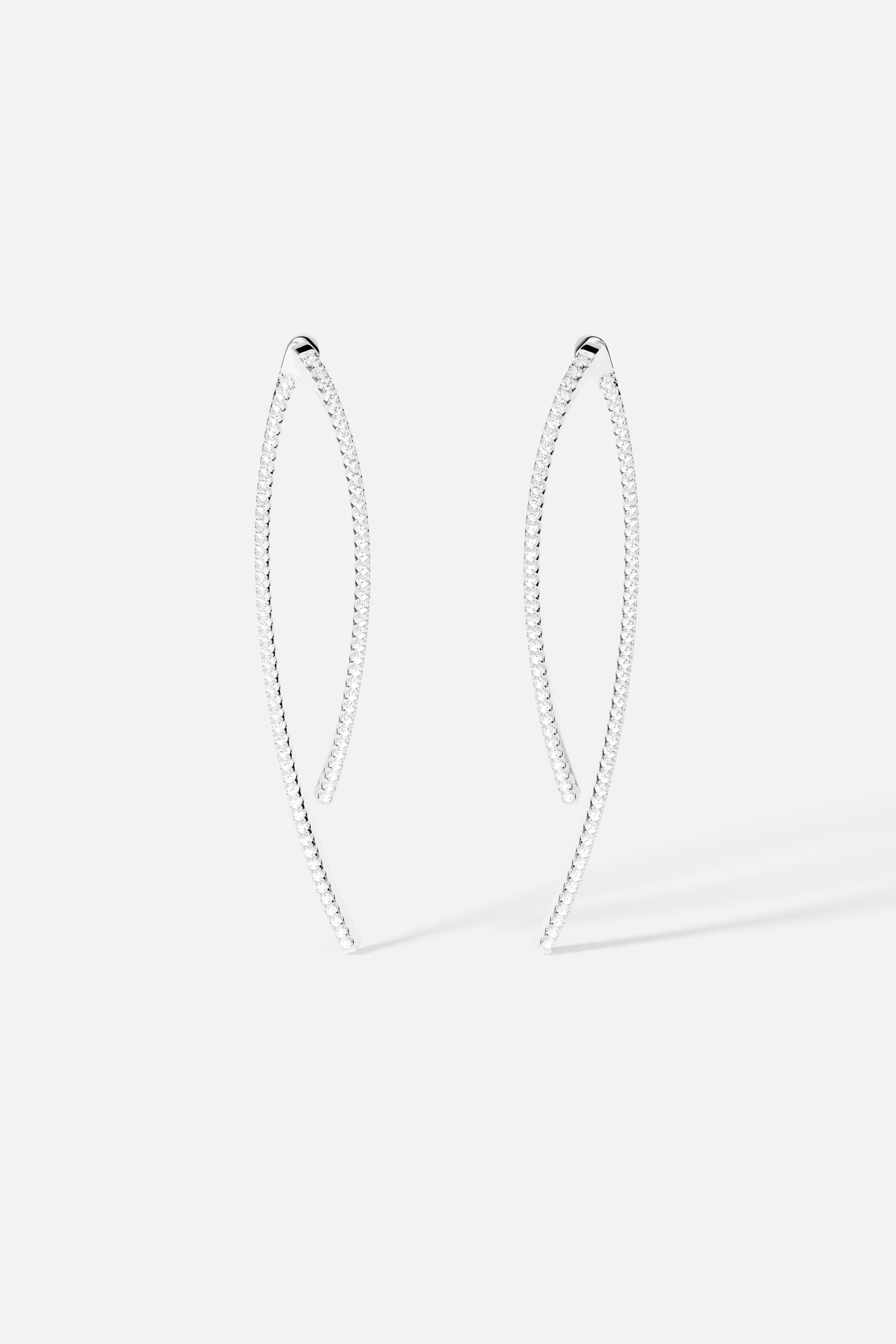 APM Monaco Boucles d'Oreilles Géométriques en Argent