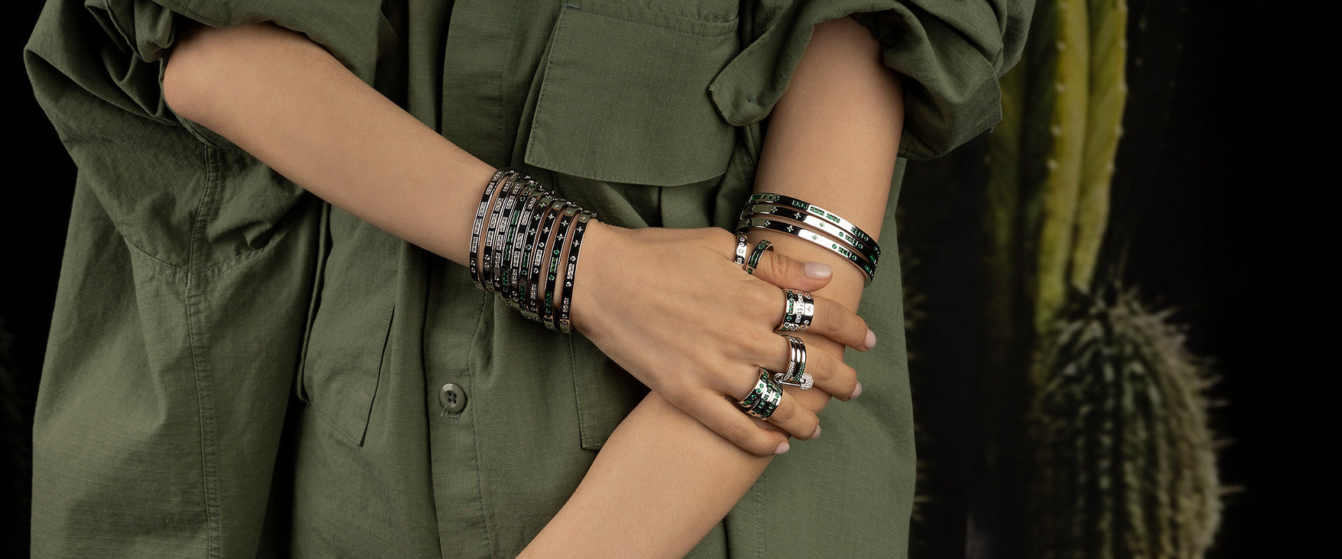 APM MONACO MORSE CODE LOVE en argent