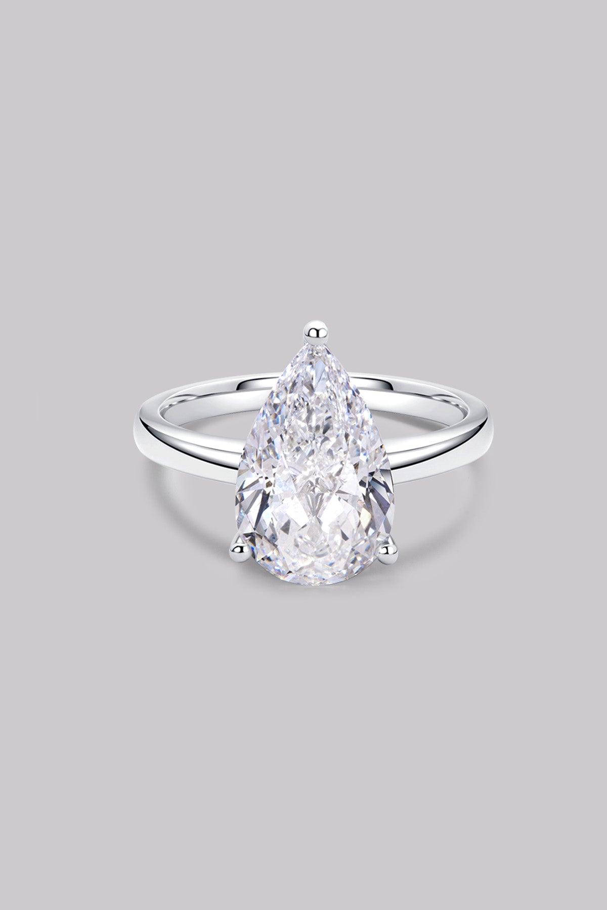 Bague Diamant Solitaire Poire 3ct APM Monaco