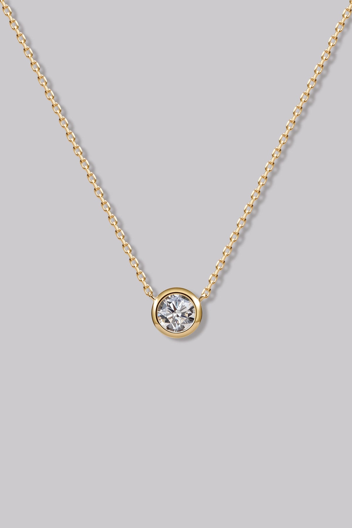 Collier Rond (0.24ct) Or 18 Carats - APM Monaco